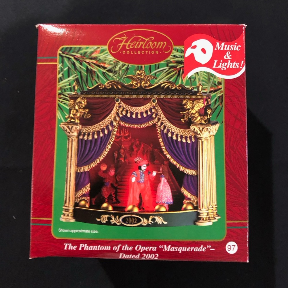 Heirloom Collection Phantom of the Opera 2002 Ornament - Red and Gold